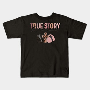 He Is Risen Cross Jesus Easter Day Christians True Story Kids T-Shirt